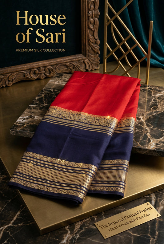 Premium Crape Big Bentex Contrast Saree