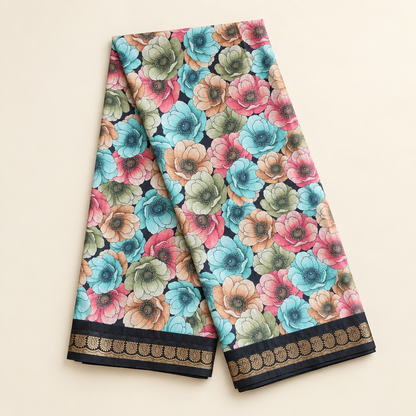 Polished floral saree product photo